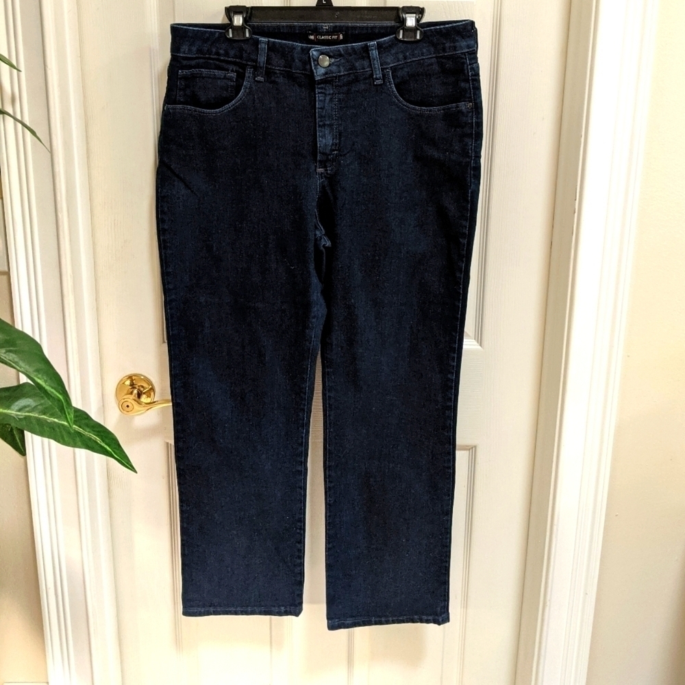 Lee Classic Fit Women's 16 Petite Dark Wash Jeans